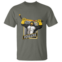 Funny Ice Hockey Player Gift T Shirt Penguin Power - Wonder Print Shop
