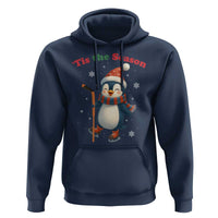Cute Penguin Tis The Season Hoodie Funny Christmas Gift For Holiday Fans - Wonder Print Shop