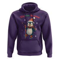 Cute Penguin Tis The Season Hoodie Funny Christmas Gift For Holiday Fans - Wonder Print Shop