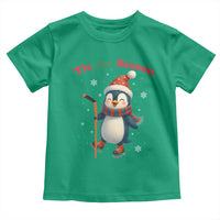 Cute Penguin Tis The Season Toddler T Shirt Funny Christmas Gift For Holiday Fans - Wonder Print Shop