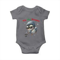 Penguin On Ice Tis The Season Baby Onesie Funny Christmas Gift - Wonder Print Shop