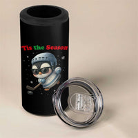 Penguin On Ice Tis The Season 4 in 1 Can Cooler Tumbler Funny Christmas Gift - Wonder Print Shop