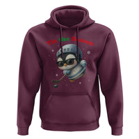 Penguin On Ice Tis The Season Hoodie Funny Christmas Gift - Wonder Print Shop