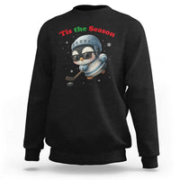 Penguin On Ice Tis The Season Sweatshirt Funny Christmas Gift - Wonder Print Shop