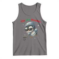 Penguin On Ice Tis The Season Tank Top Funny Christmas Gift - Wonder Print Shop