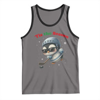 Penguin On Ice Tis The Season Tank Top Funny Christmas Gift - Wonder Print Shop