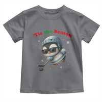 Penguin On Ice Tis The Season Toddler T Shirt Funny Christmas Gift - Wonder Print Shop
