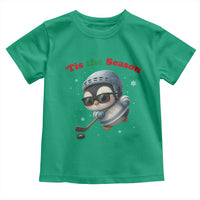 Penguin On Ice Tis The Season Toddler T Shirt Funny Christmas Gift - Wonder Print Shop