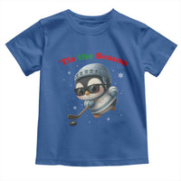 Penguin On Ice Tis The Season Toddler T Shirt Funny Christmas Gift - Wonder Print Shop