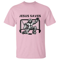 Funny Religious Ice Hockey Goalie Gift T Shirt Jesus Saves - Wonder Print Shop