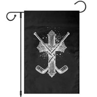 Faith Family Hockey Cross Garden Flag Religious Ice Hockey Lover Gift - Wonder Print Shop