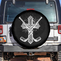 Faith Family Hockey Cross Spare Tire Cover Religious Ice Hockey Lover Gift - Wonder Print Shop