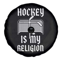 Hockey Is My Religion Spare Tire Cover Funny Christian Goalie Gift - Wonder Print Shop