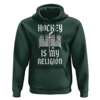 Hockey Is My Religion Hoodie Funny Christian Goalie Gift - Wonder Print Shop