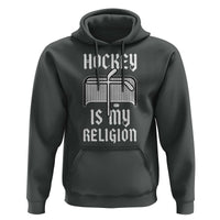 Hockey Is My Religion Hoodie Funny Christian Goalie Gift - Wonder Print Shop