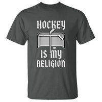Hockey Is My Religion T Shirt Funny Christian Goalie Gift - Wonder Print Shop