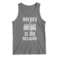 Hockey Is My Religion Tank Top Funny Christian Goalie Gift - Wonder Print Shop