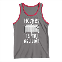 Hockey Is My Religion Tank Top Funny Christian Goalie Gift - Wonder Print Shop