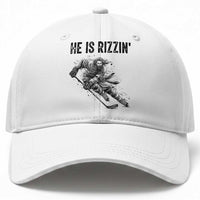 Funny Christian Ice Hockey Lover Gift Baseball Cap He Is Rizzin