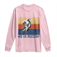He Is Rizzin Long Sleeve Shirt Christian Hockey Retro Funny Gift For Believers - Wonder Print Shop
