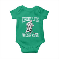 Jesus Ice Hockey Players Walk On Water Baby Onesie Funny Christian Gift - Wonder Print Shop