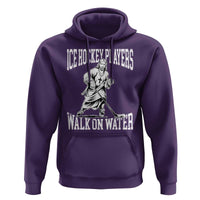 Jesus Ice Hockey Players Walk On Water Hoodie Funny Christian Gift - Wonder Print Shop