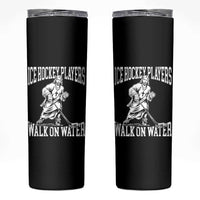 Jesus Ice Hockey Players Walk On Water Skinny Tumbler Funny Christian Gift - Wonder Print Shop