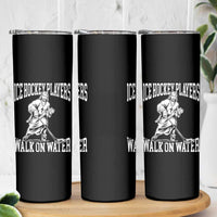 Jesus Ice Hockey Players Walk On Water Skinny Tumbler Funny Christian Gift - Wonder Print Shop