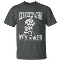 Jesus Ice Hockey Players Walk On Water T Shirt Funny Christian Gift - Wonder Print Shop