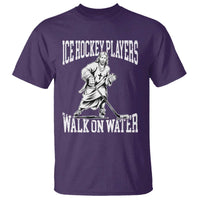 Jesus Ice Hockey Players Walk On Water T Shirt Funny Christian Gift - Wonder Print Shop