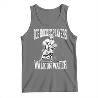 Jesus Ice Hockey Players Walk On Water Tank Top Funny Christian Gift - Wonder Print Shop