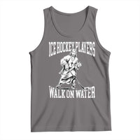Jesus Ice Hockey Players Walk On Water Tank Top Funny Christian Gift - Wonder Print Shop