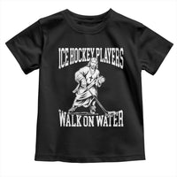 Jesus Ice Hockey Players Walk On Water Toddler T Shirt Funny Christian Gift - Wonder Print Shop