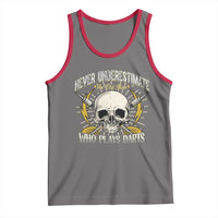Never Underestimate An Old Who Plays Darts Tank Top Funny Darts Fan - Wonder Print Shop