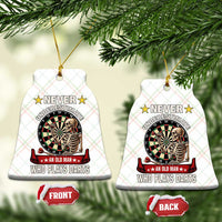 Never Underestimate An Old Man Plays Darts Ceramic Ornament Gothic Darts Player - Wonder Print Shop