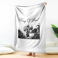 Greek Mythology Poseidon Dartist Throw Blanket King Of Dart Thrower - Wonder Print Shop