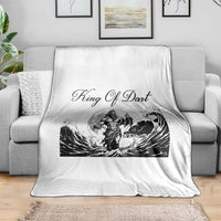 Greek Mythology Poseidon Dartist Throw Blanket King Of Dart Thrower - Wonder Print Shop