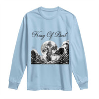 Greek Mythology Poseidon Dartist Long Sleeve Shirt King Of Dart Thrower - Wonder Print Shop