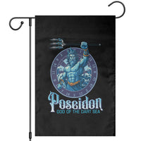 Ancient Greek Mythology Poseidon Dartist Garden Flag God Of The Dart Sea Trident - Wonder Print Shop