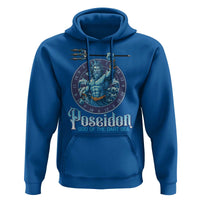 Ancient Greek Mythology Poseidon Dartist Hoodie God Of The Dart Sea Trident - Wonder Print Shop