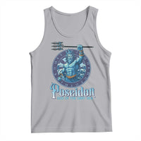 Ancient Greek Mythology Poseidon Dartist Tank Top God Of The Dart Sea Trident - Wonder Print Shop