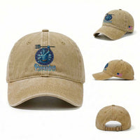 Ancient Greek Mythology Poseidon Dartist Washed Cotton Baseball Cap God Of The Dart Sea Trident