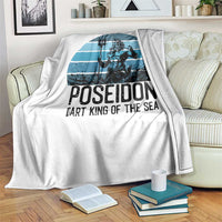 Ancient Greek Mythology Poseidon Dartist Throw Blanket Dart King Of The Sea Trident - Wonder Print Shop