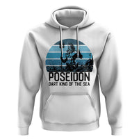 Ancient Greek Mythology Poseidon Dartist Hoodie Dart King Of The Sea Trident - Wonder Print Shop