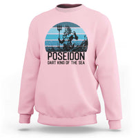 Ancient Greek Mythology Poseidon Dartist Sweatshirt Dart King Of The Sea Trident - Wonder Print Shop