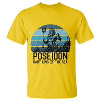 Ancient Greek Mythology Poseidon Dartist T Shirt Dart King Of The Sea Trident - Wonder Print Shop