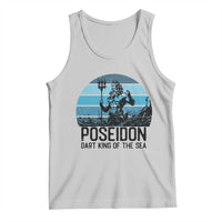 Ancient Greek Mythology Poseidon Dartist Tank Top Dart King Of The Sea Trident - Wonder Print Shop
