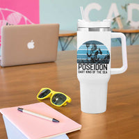 Ancient Greek Mythology Poseidon Dartist Tumbler With Handle Dart King Of The Sea Trident - Wonder Print Shop