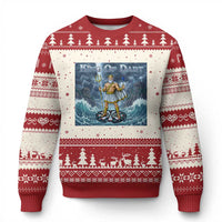 Greek Mythology Poseidon Dart Player Ugly Christmas Sweater King Of Dart Trident Thrower - Wonder Print Shop