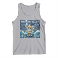 Greek Mythology Poseidon Dart Player Tank Top King Of Dart Trident Thrower - Wonder Print Shop